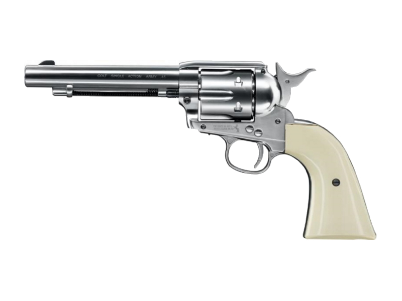 [58309] Colt 45 Peacemaker Saa 4.5mm (.177) bb Chrome Métal Co2 3J