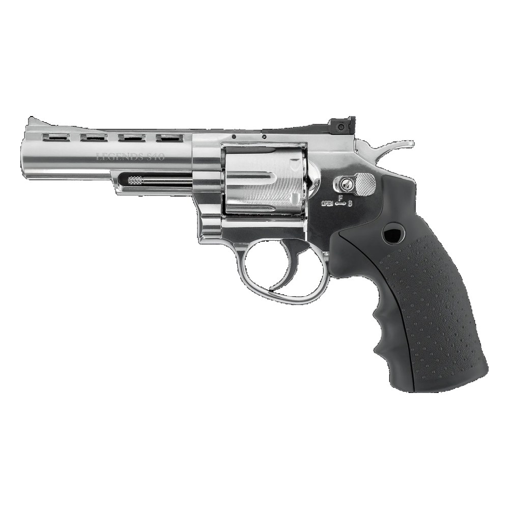 [58127] Legends Revolver S25 Chromé 4'' Co2 4.5mm (.177) plombs