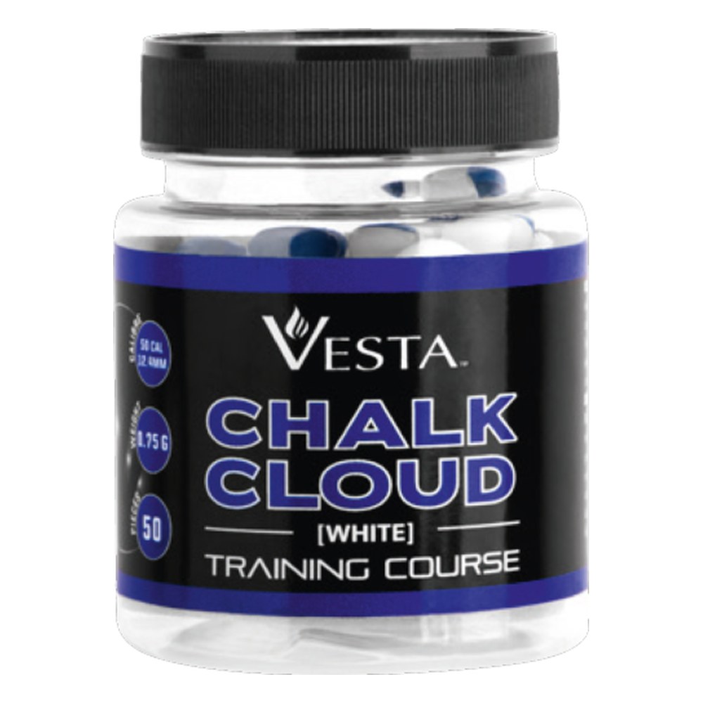 Vesta Boîte de 50 balles Craie Chalk Cloud Cal. 0.50
