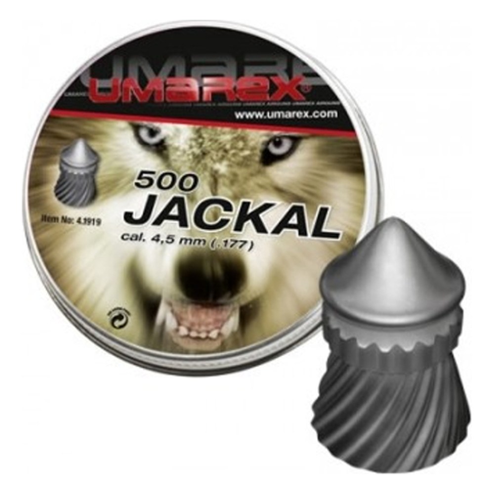 [41919] Umarex Plombs pointus spirales 0.53g Jackal 4.5mm Pellet (x500)