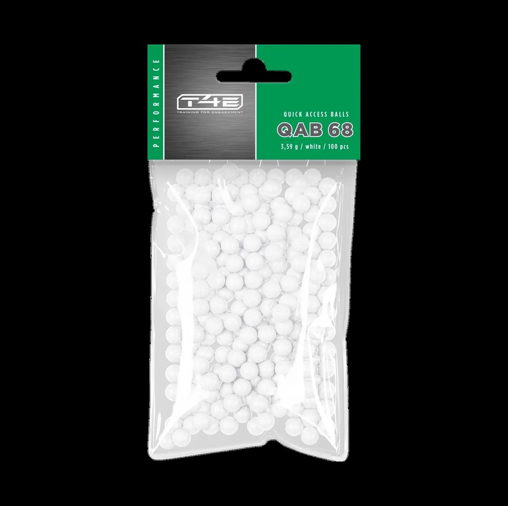[24498] T4E QAB68 Performance Balles Brise-Glace Polymer Cal. 0.68 (x100)