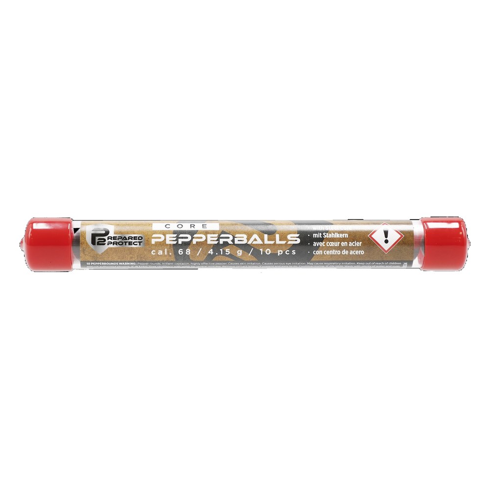 [23029] P2P Tube de 10 balles de Défense Poivre Noyau acier Cal .68