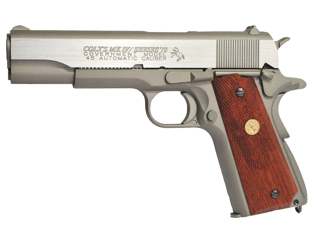[180529] Colt 1911 Government Stainless Full Métal CO2 Blowback 1.2J