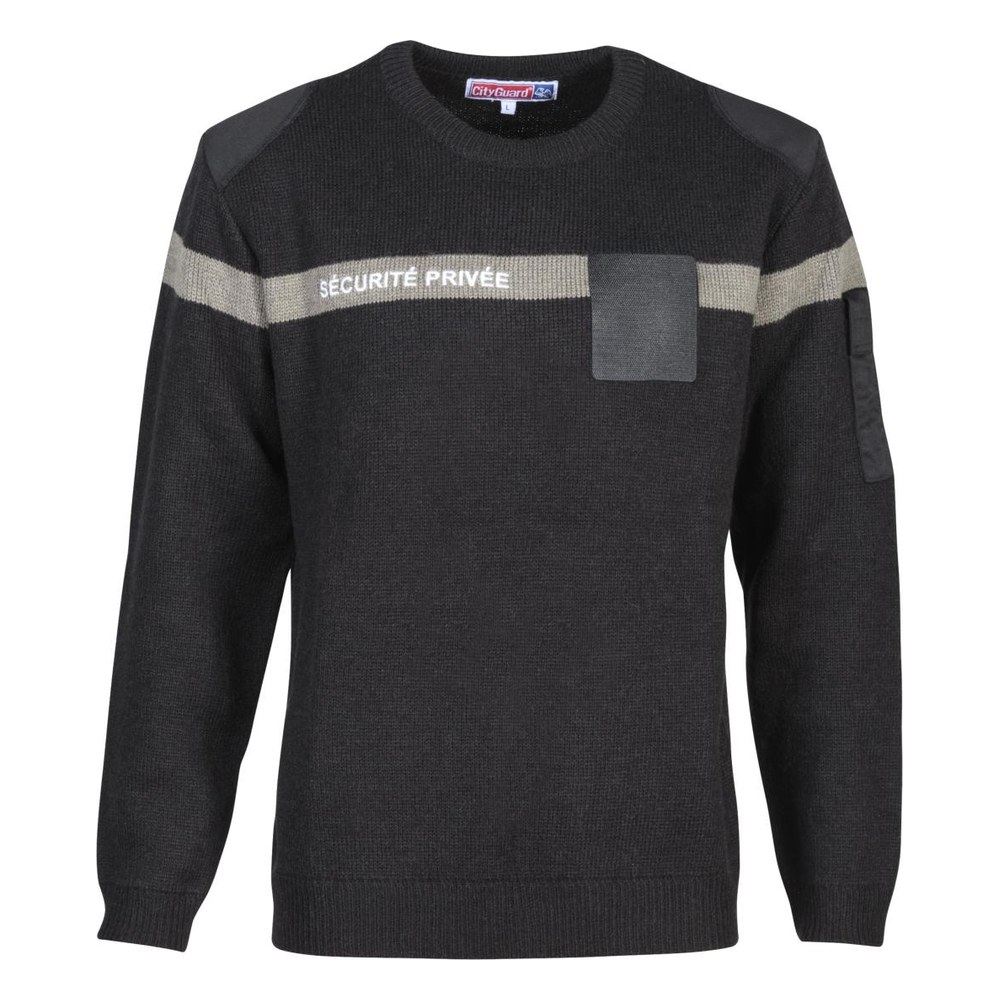 City Guard Pull Sécurité avec fenêtre noir 2XL