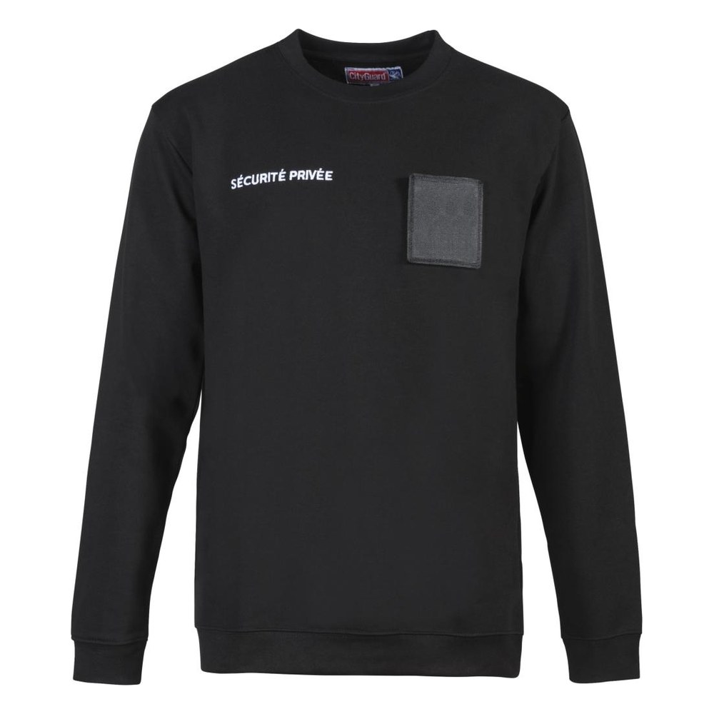 [152263XL] City Guard Sweat-shirt Sécurité Privée Grande fenêtre noir 3XL