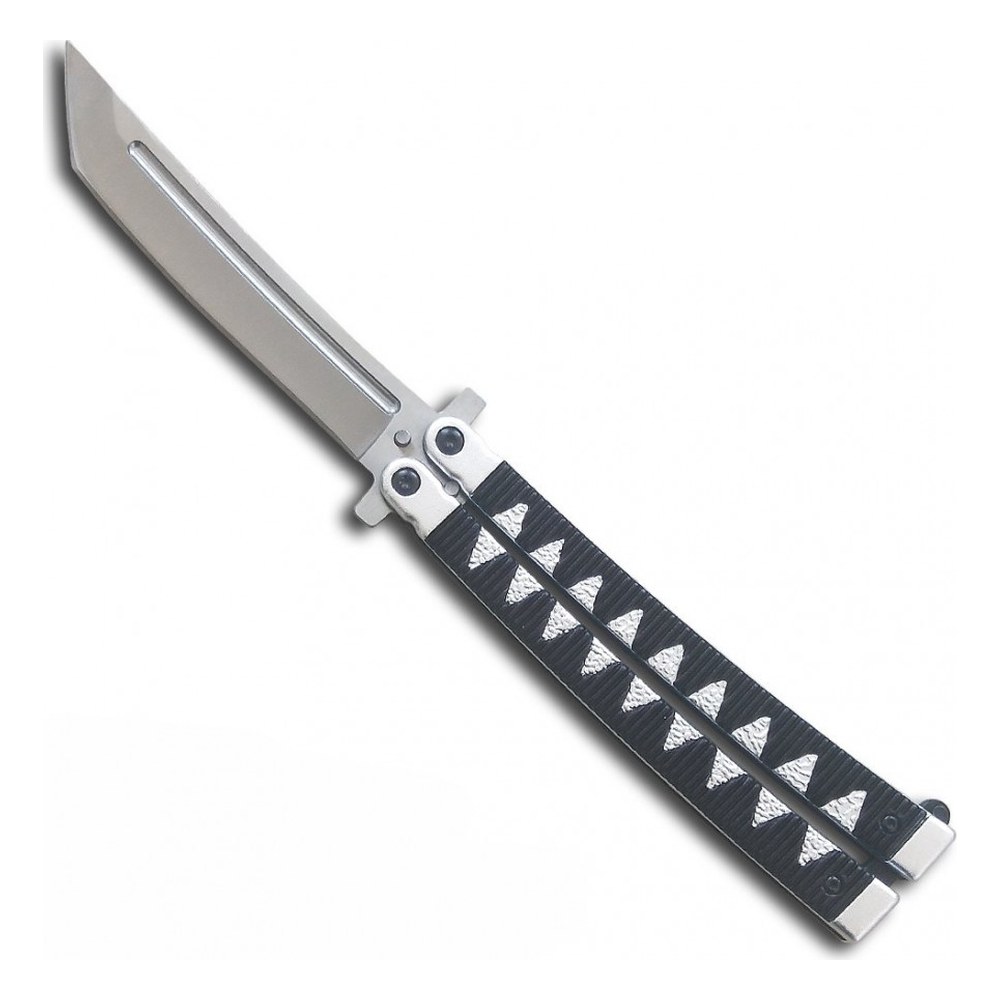 [10821] Couteau papillon Japanese Noir lame 9cm