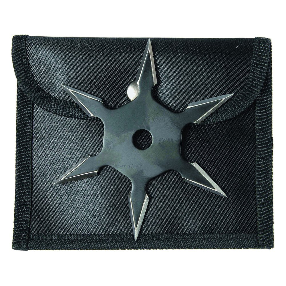 Etoile de jet Noires 6 branches + housse
