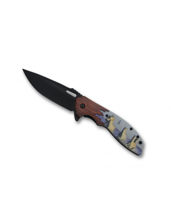 [10786] Couteau Chevaux de Camargue Lame 9cm