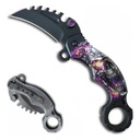 Couteau Ouv.Assistée Karambit tête de mort Supernova Lame 6cm