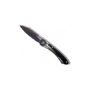 Couteau pliant Extra Plat Lame 7cm manche Noir