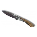 Couteau pliant Extra Plat Lame 7cm manche Bois