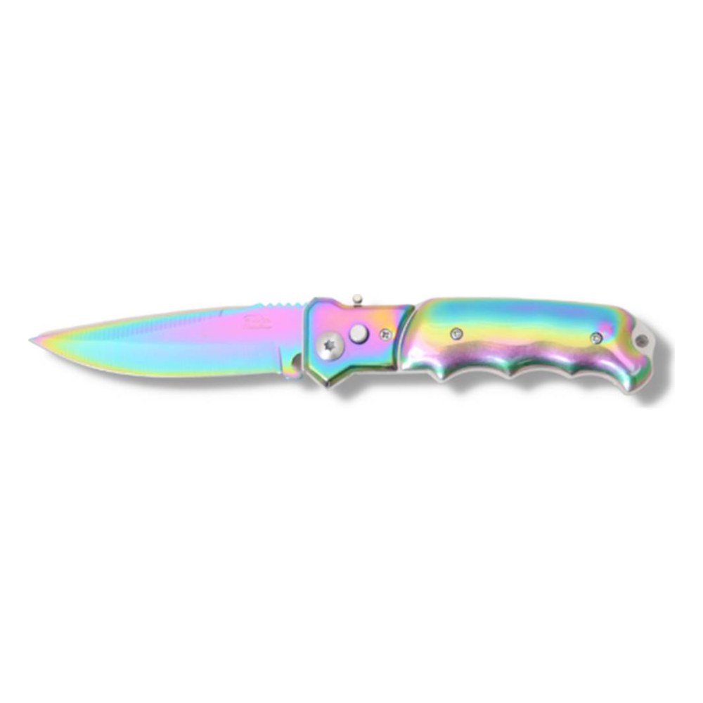 [10752] Couteau automatique Métal anodisé Lame 9cm