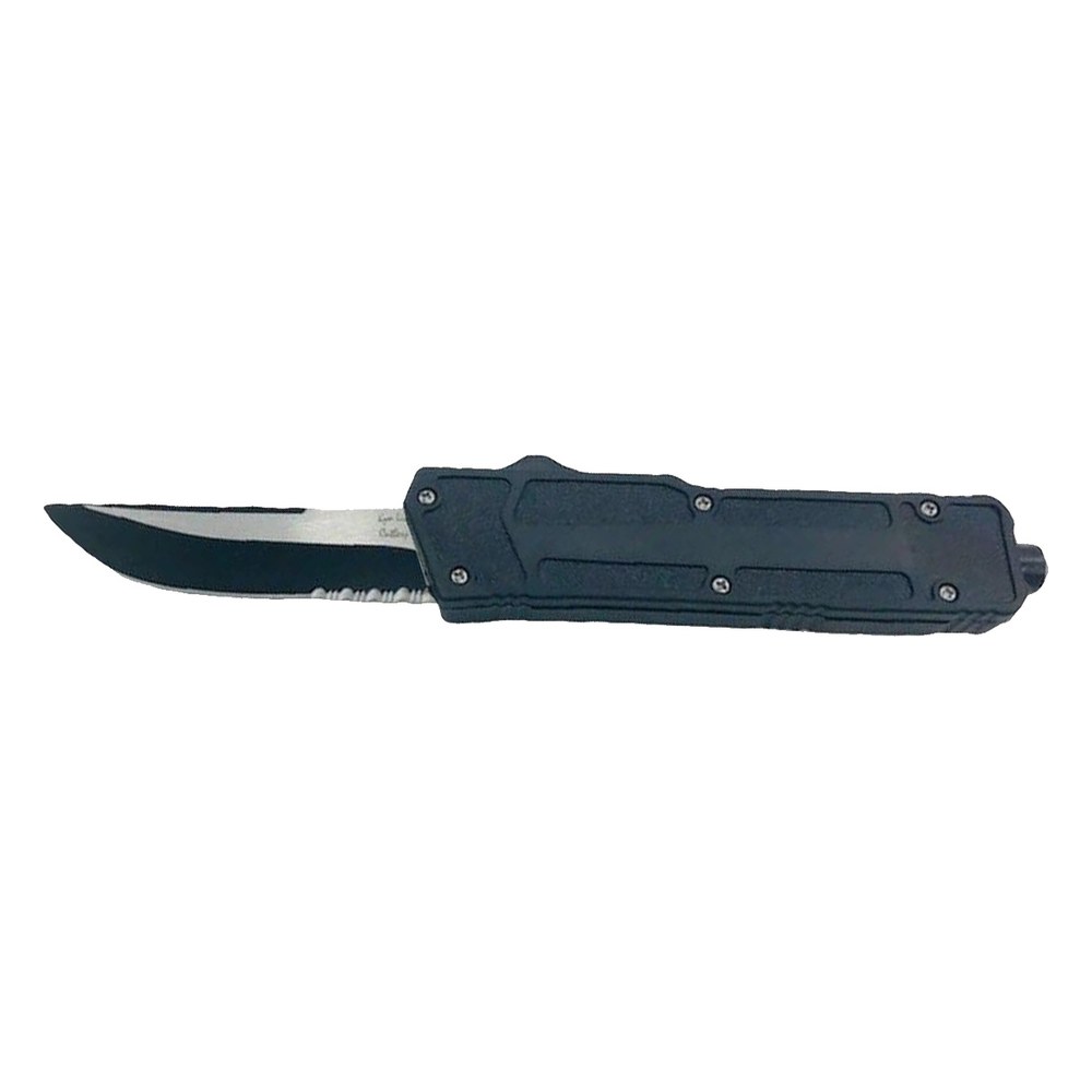 [10721] Couteau automatique Noir brise vitre