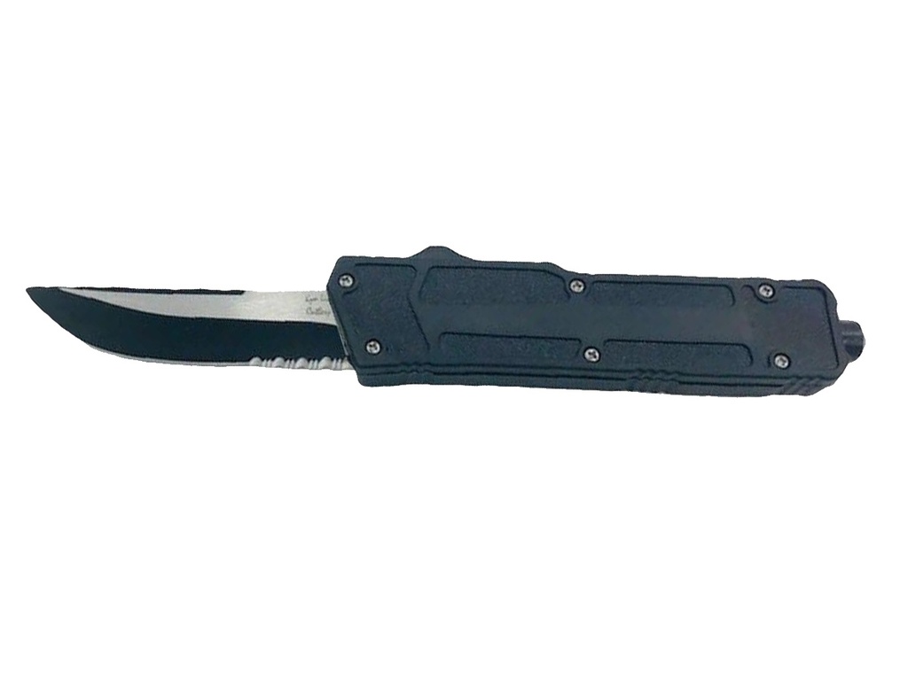 [10721] Couteau automatique Noir brise vitre