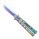 Couteau papillon ajouré anodisé Lame 8cm