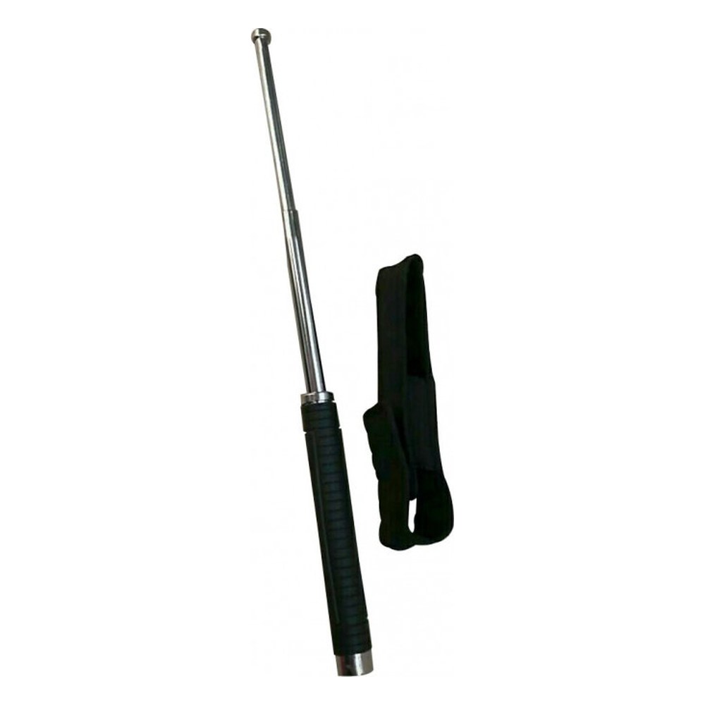Matraque téléscopique Chrome 50 cm poignée antidérapante (avec étui)
