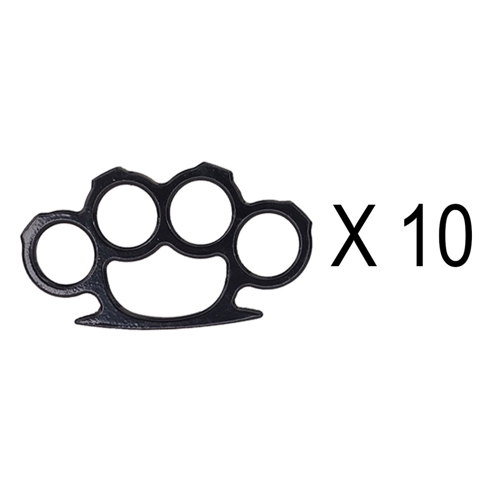 [10504-10] Pack Poing américain Aluminium Noir (x10)