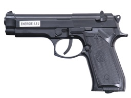 Pistolet Co2 6mm M9 Noir Full-Metal Culasse Fixe 1.8J