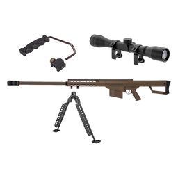 Pack Lancer Tactical LT-20T Sniper M82 Tan (poignée+bipied+scope)