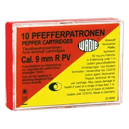 Wadie Cartouche 9mm R.K. Gaz CS (x10)