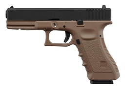 KJ Works Pistolet KP-17 Gaz BlowBack Full Metal Tan 0.8J