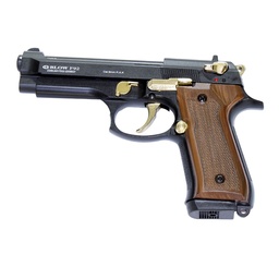 Blow Pistolet à blanc F92 Noir/Or Full-Auto 9mm PAK C12