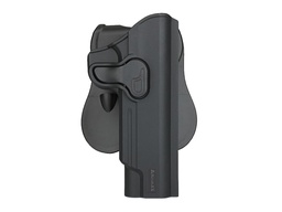 Amomax Holster polymère rotatif 1911 Noir rétention active