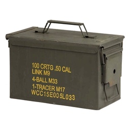 Caisse de munition US Metal Cal. 50/5.56 - 28x18x14cm