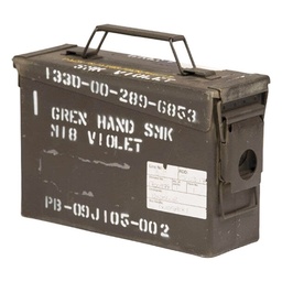 Caisse de munition US Metal Cal. 30/7.62 - 23x17.5x9cm