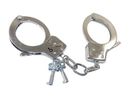 Menottes à clefs chromées