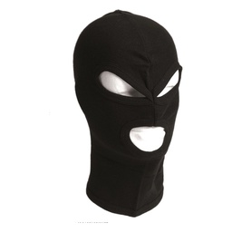 Cagoule 3 trous commando Noir Coton