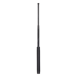 21-inch Black Steel Telescopic Baton with Foam Grip