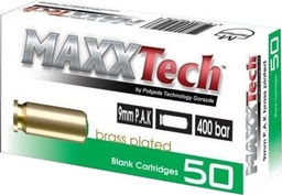 Maxxtech Balles à blanc 9mm P.A.K. (x50)