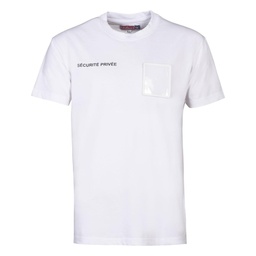City Guard T-Shirt Sécurité Privée Grande fenêtre Matricule Blanc L