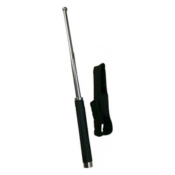 Matraque téléscopique Chrome 50 cm poignée antidérapante (avec étui)